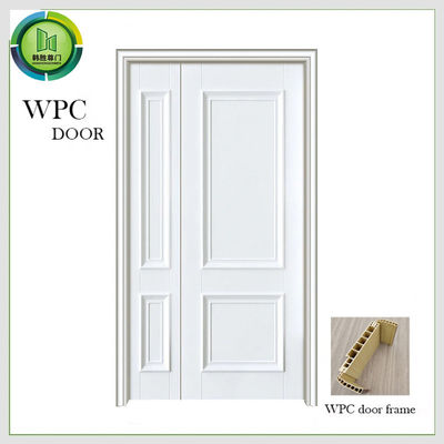 WPC باب مزدوج غير متكافئ ، أبواب مزدوجة داخلية للشقة