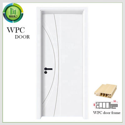 سعر جيد ISO9001 Certified WPC Interior Door with Mortise Lock and Cylinder Lock Options الانترنت