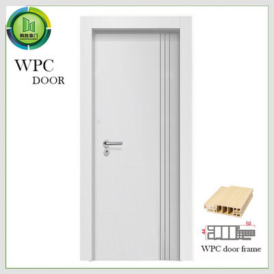 سعر جيد عزل الصوت اللوحة الداخلية WPC باب 2050 مم استخدام غرفة النوم الانترنت