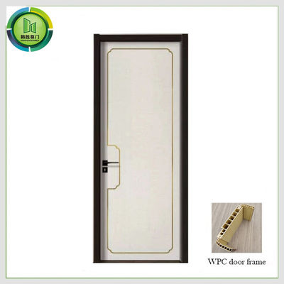 سعر جيد WPC UPVC مقاوم للماء للأبواب الداخلية للحد من الصوت الخشبي للحمام الانترنت