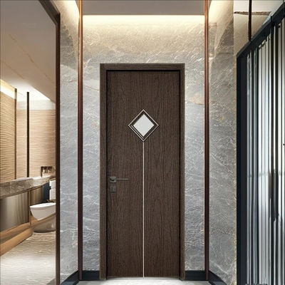 سعر جيد معالجة السطح القابلة للتخصيص باب زجاجي WPC مع 700mm 800mm 900mm خيارات عرض للاستخدام الداخلي السكني الانترنت