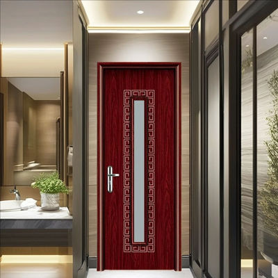 باب زجاجي من مركب الخشب والبلاستيك مقاوم للنمل الأبيض مع مقاومة فائقة للرطوبة وعازل للصوت للتطبيقات الداخلية