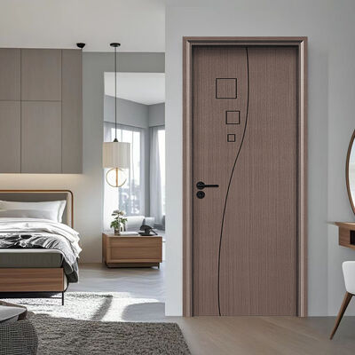 باب WPC مجوف مقاوم للماء ومقاوم للنمل الأبيض بتصميم قلب مجوف لطول العمر والأداء