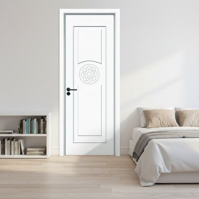طلاء باب WPC باب داخلي صديق للبيئة مع تصميم معطّل للصوت مقاومة للرطوبة ومعالجات سطحية قابلة للتخصيص
