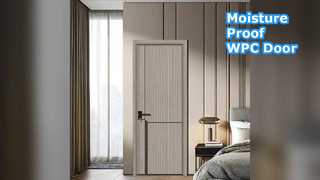 باب مجوف WPC متين ومقاوم للرطوبة ومعزول للحرارة