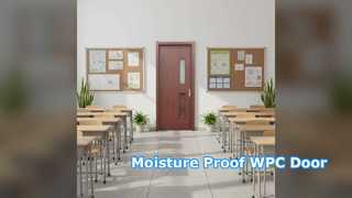 WPC باب مجوف مقاوم للرطوبة، متين، صيانة منخفضة