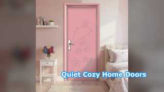 أبواب WPC تصميم حديث متين وعازل للصوت وعازل للحرارة