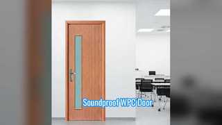 WPC باب داخلي عازل للصوت معزول للحرارة