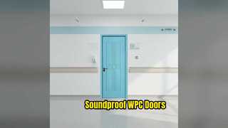 أبواب WPC عازلة للصوت وعازلة للحرارة بتصميم حديث