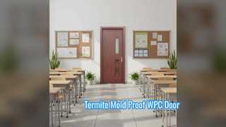 WPC باب مجوف النمل الأبيض العفن والدليل على ذلك دائم